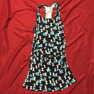 Black and Blue Polka Dot Dress